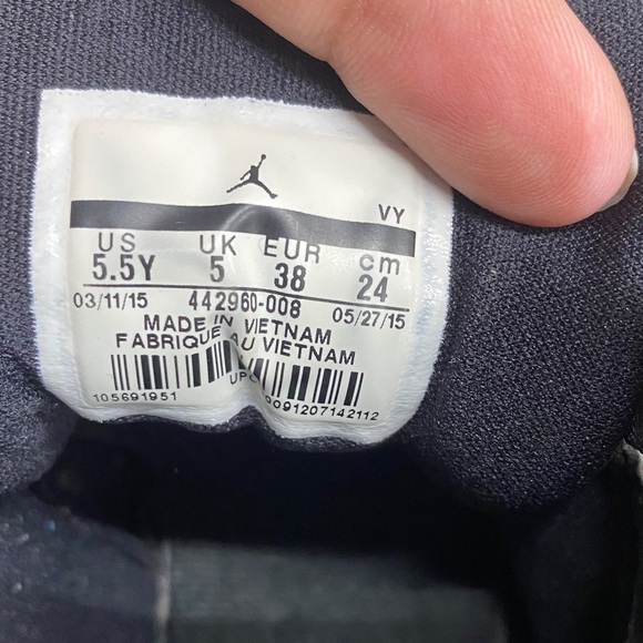 Nike Jordan 7 Retro Sport Fuchsia GS 2015 Grade School Size 5.5Y - Picture 5 of 6